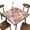 Art Flower, variant on Blue Wooden Texture Background Sqaure Table Covers with Elastic, Waterproof Heat Insulation Tablecloth for Dinning Tea Negotiating Table, Suits for 36"x36" Table, Style 207