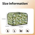 thumbnail image 5 of Yiaed Green Hawaii Palms Print Two Slice Bread Machine Cover, Universal Size Kitchen Appliance Cover for Bread Machine,Bread Machine Cover, 5 of 7