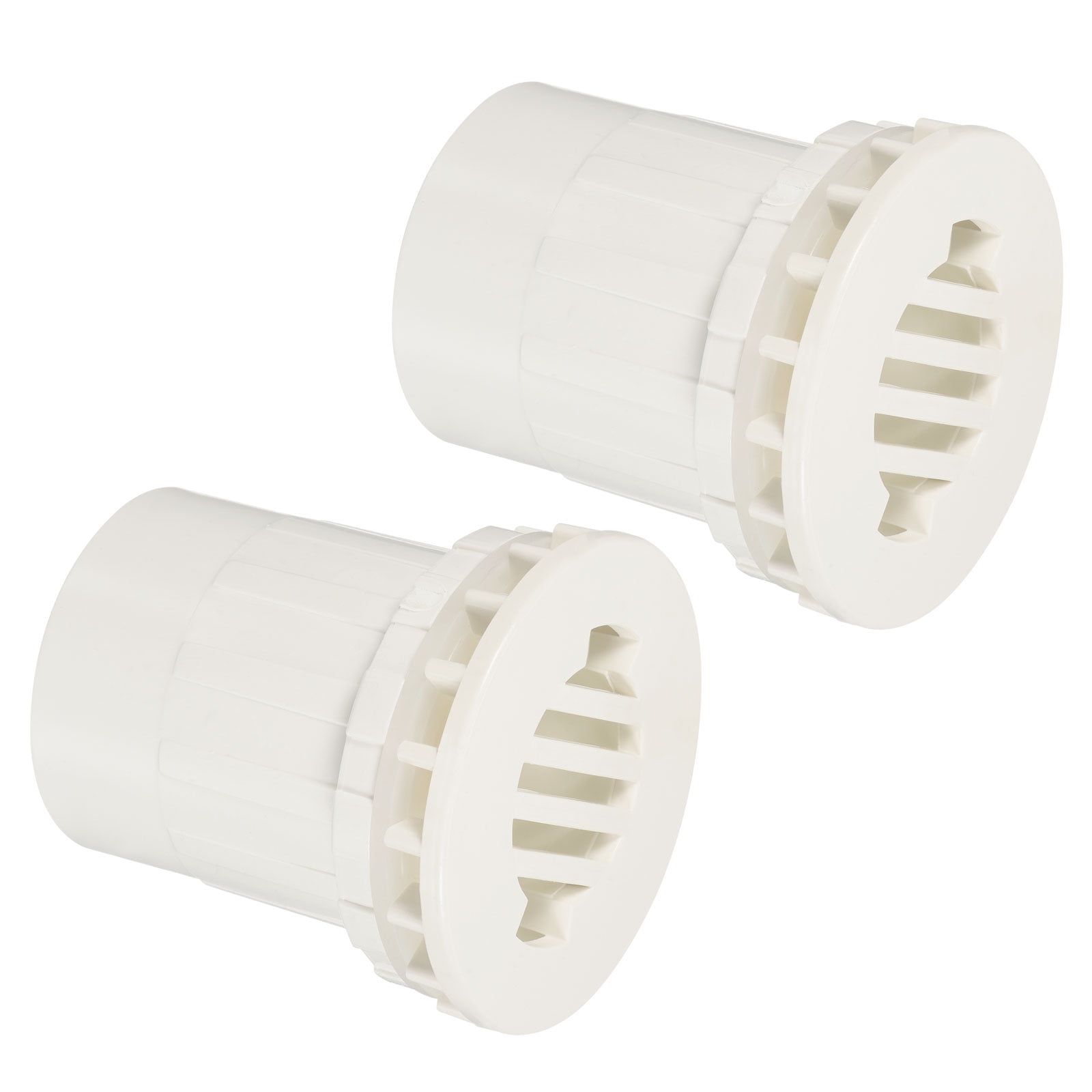 Uxcell 40mm PVC Straight Water Tank Pipe Connector with Drainage Grid