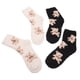 thumbnail image 4 of 2 pares de adorables calcetines de invierno gruesos y esponjosos de tubo medio para mujer (colores surtidos), 4 of 5