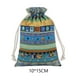 thumbnail image 3 of Wosthever Bolsa de regalo con cordón para festivales, bolsa decorativa para dulces, organizador de galletas y azúcar, decoración colgante, Almacenamiento y organización del hogar Azul 10x15CM, 3 of 6