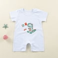 thumbnail image 2 of NIEWTR Infant 3-6 Months Sleep & Play One-Piece Bodysuit Baby Romper Cartoon Baby Bodysuit Cute Short Sleeved Baby Romper A18-Light Blue, 2 of 6