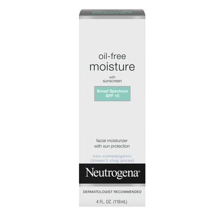 Neutrogena Oil-Free Facial Moisturizer Sunscreen, Sun Protection, SPF 15 4 fl