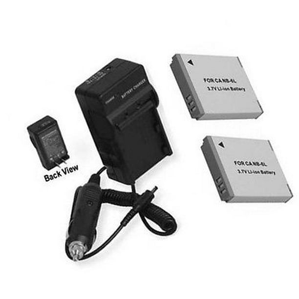 NB6LH 2 Batteries + Charger for Canon PowerShot SX500 IS, Canon SX510