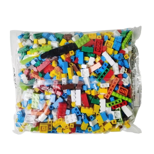 1000 bloques de construcción de partículas pequeñas a granel compatibles con Lego DIY, juguetes de bloques de construcción ensamblados para niños
