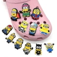 thumbnail image 1 of 12pcs Minions Despicable Me Shoe Decoration Charms For Kids Adults Crocs Shoes Diy Accessories, 1 of 5