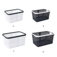 thumbnail image 4 of EIMELI Large Capacity Basket Storing Items Hollow Storage Basket To Access Storage Basket For Kitchen Storage Basket Items Pure white medium size, 4 of 8