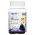 thumbnail image 5 of Equate Children's Black Elderberry Dietary Supplement Gummies for Immune Support, 50mg, Natural Elderberry Flavor, Ages 2 and Up, 60 Count, 5 of 10