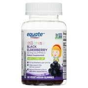 Equate Children's Black Elderberry Gummies for Immune Support, 50mg, 60 Count