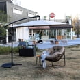 thumbnail image 7 of 10ft Solar-Powered Offset Umbrella / Hand-Crank Lift for All-Angle Shade, 7 of 7