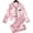 Pink stripes, variant on Usaibhir Girls Pajamas Silk PJS Set Satin Sleepwear Long Sleeve Jammies for Kids Button-Down Nightwear Loungewear 7-14 Years