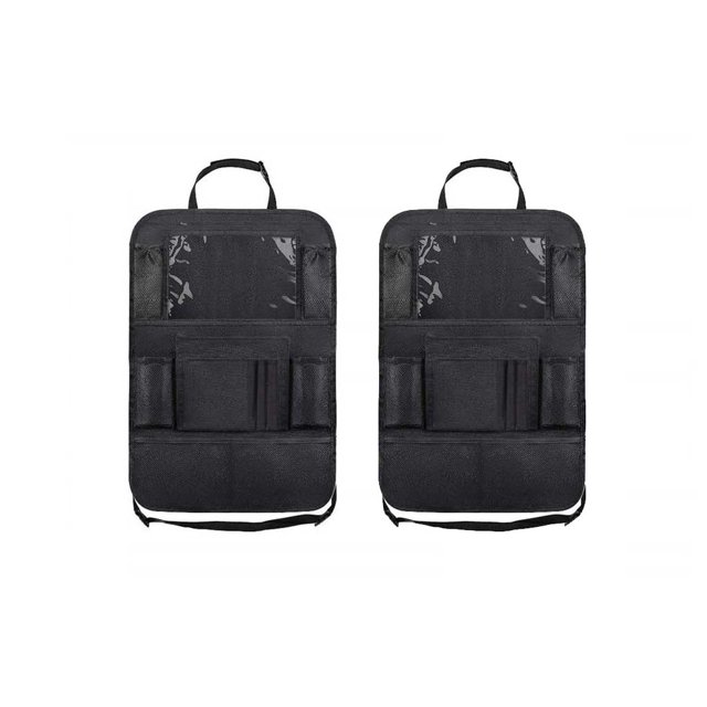 Kenally De bolsas multibolsillos para asiento trasero de automóvil, organizador colgante, almacenamiento de tela Oxford, suministros de soporte para Ventana automotriz Kenally VI017441-01