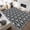 Abstract Floral, variant on 4 Pcs Rug Tape, Double-Sided Adhesive Non Slip Rug Pads Grippers for Hardwood Floors and Tiles