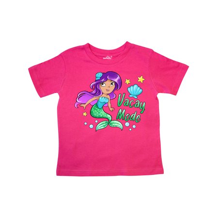 

Inktastic Vacay Mode- Mermaid with Green Tail Gift Toddler Toddler Girl T-Shirt