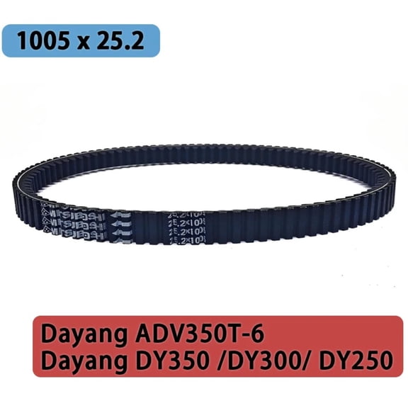 ADV350T-6 Drive Belt For 1005x25.2 Dayang DY350 DY300 DY250 double-sided toothed New