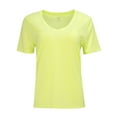 thumbnail image 5 of Athletic Works Women's Active Texture Knit V-Neck Tee, Sizes XS-XXXL, 5 of 8