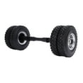 thumbnail image 2 of Pneu d'Essieu Non Motorisé, Motif de Bande de Roulement Semelle en Caoutchouc Haute Capacité de Charge Pneu d'Essieu Arrière RC Moyeu de Roue 10 Trous pour Tracteur Remorque 1/14, 2 of 7