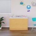 thumbnail image 3 of Tot Mate Floor Vanity for Kids Bathroom Sink, Chrome Faucet, Child Height 24", Single Bowl (Maple), 3 of 5