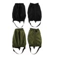 thumbnail image 1 of 2 pares de fundas impermeables para botas y leggings para hombre y mujer para actividades al aire libre. Verde del ejército negro, 1 of 7