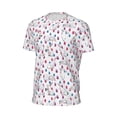thumbnail image 6 of Wukai Rabbit Eating Print Men's Short-Sleeved Mesh T-Shirt,Quick-Dry Short Sleeve Workout T-Shirt-4X-Large, 6 of 8
