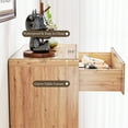 thumbnail image 3 of FIAKOA 50” Tall 5 Drawer Dresser for Bedroom,Farmhouse Storage Chest of Drawers for Livingroom , Oak, 3 of 8