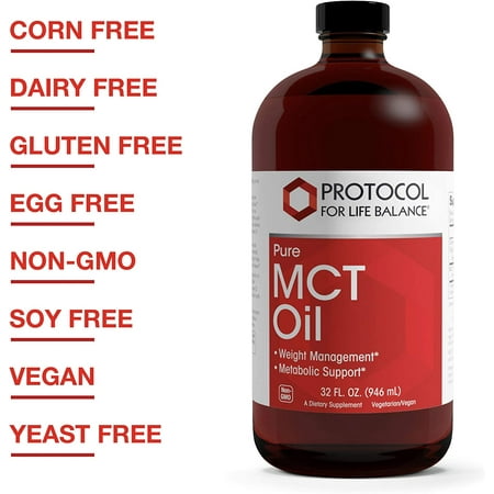 Protocol For Life Balance - Pure MCT Oil - 32 fl oz (946 mL)