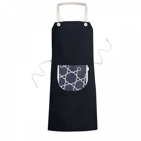 

Molecular Binding Combination Structure Apron Bib Sarong Cooking Baking Kitchen Pocket Pinafore