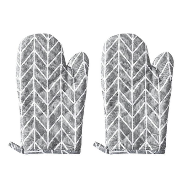 2pc Oven Gloves Grill Gloves Slippery Cooking Gloves For Cooking Baking Grilling