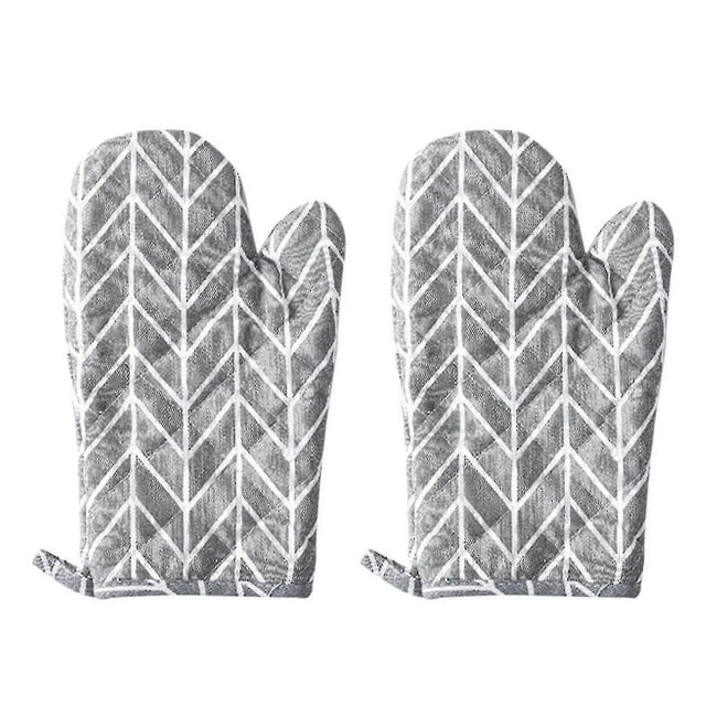 2pc Oven Gloves Grill Gloves Slippery Cooking Gloves For Cooking Baking Grilling