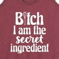 thumbnail image 3 of Instant Message - B|tch I am the Secret Ingredient - Women's Racerback Tank Top, 3 of 6