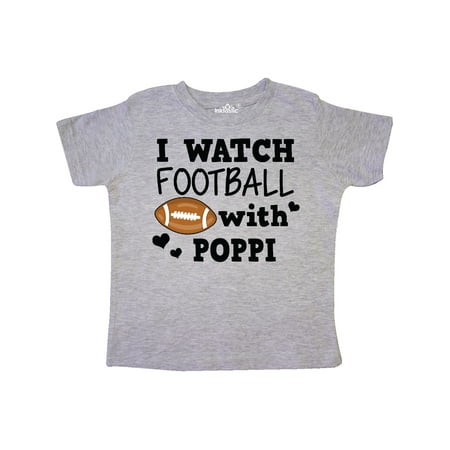 

Inktastic I Watch Football with My Poppi Gift Toddler Boy Girl T-Shirt