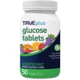 thumbnail image 1 of TRUEplus® Glucose Tablets, Assorted Flavor (Grape, Raspberry, Orange) - 50ct Bottle (1), 1 of 5