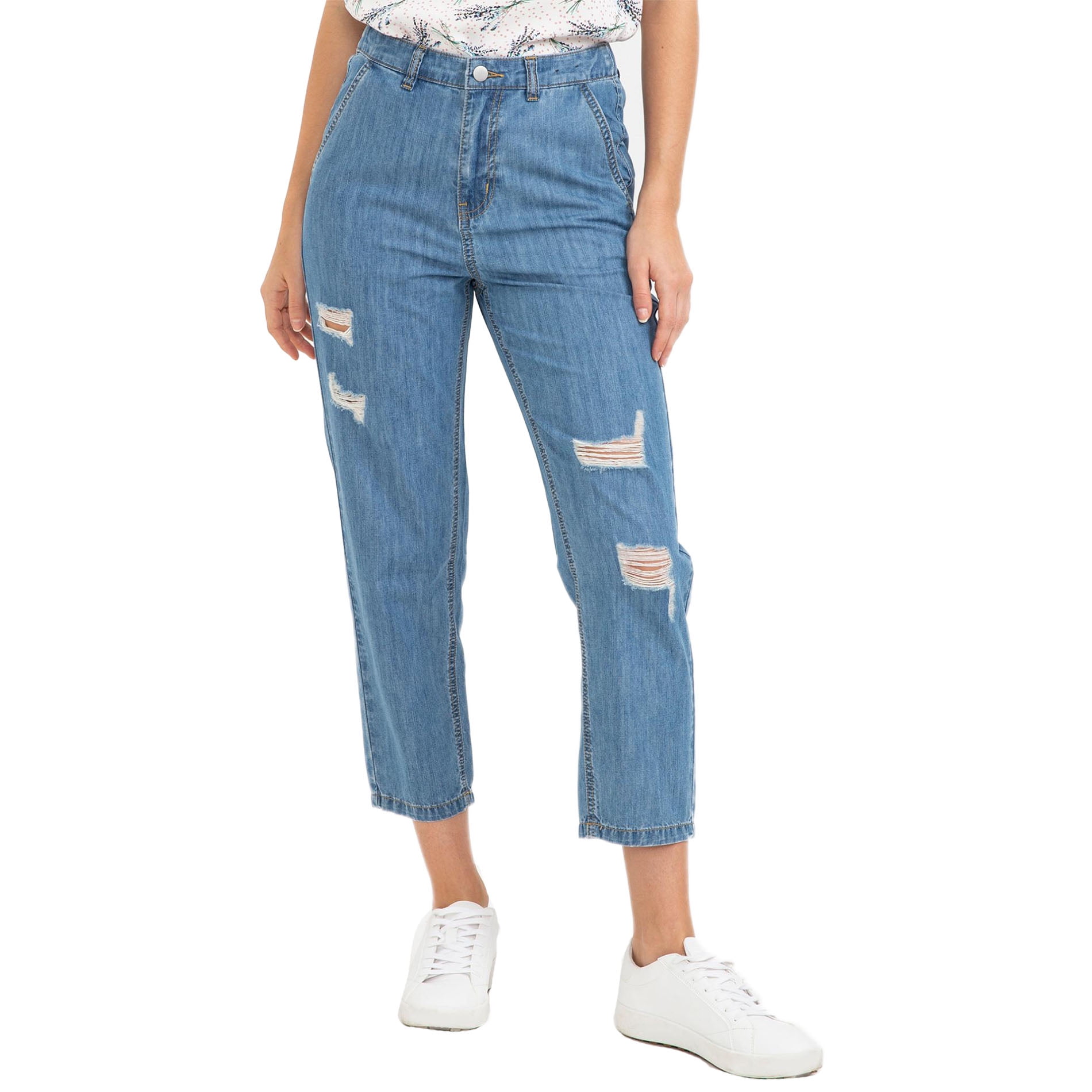 lightweight mom jeans