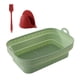 thumbnail image 5 of Cesta de silicona para freidora de aire Billuyoard molde para hornear plegable resistente al calor color Verde Gris Rojo, 5 of 6