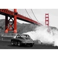 thumbnail image 3 of Gasoline Images 18x14 Black Modern Framed Museum Art Print Titled - Under the Golden Gate Bridge- San Francisco, 3 of 5