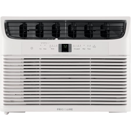 Frigidaire - 115V 10,000 BTU 450 Sq. Ft. Smart Window Air Conditioner with Remote - White