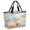 khaki, variant on Pink Floral Beach Bag for Women, Large Breathable Mesh Beach Tote Bag, Vintage Leaves Flowers Rustic Plants Sandproof Lightweight Travel Bags for Vacation Picnic Swimming Pool 15.7"x15.7"x9.1"