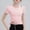 *Pink, variant on ClodeEU Women's Crew Neck Short Sleeve,Bottom hem With Drawstring, Basic Tight Fit T Shirt Blue,Womens Plus L