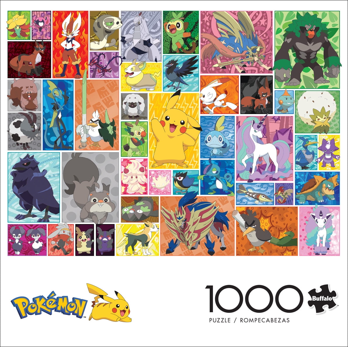 Pokemon Frames Collage 1000pc Jigsaw Puzzle By Buffalo Games NEW Made In USA 