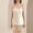 Beige, variant on Amkhujs Pajamas for Women Set Satin Camisole Top and Shorts Nightwear Women Cami Pajama Set Summer
