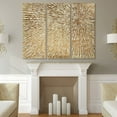 thumbnail image 4 of Sunshine Abstract Hand Painted Canvas Wall Art, Set of 3, by Martin Edwards, 48 " x 20 " each., 4 of 6