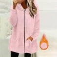 thumbnail image 2 of LIaqionyy Hoodie Sherpa Jacket for Women Fleece Zip up Jackets Oversized Casual Coats with Pockets Warm Winter Coat, 2 of 6