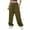 B-Green1254, variant on XIAONU Womens Pants Cargo Pants Woman Relaxed Fit Baggy Clothes Black Pants High Waist Zipper Slim Drawstring Waist With Pockets baggy gigantic