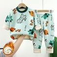 thumbnail image 2 of Hessimy Toddler Boys Girls Spring Summer 2Pcs Long Sleeve Pullover Tops Soft Casual Pants Sweatsuit Set(L,3-4 Years), 2 of 4
