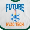 thumbnail image 4 of Inktastic Future Hvac Tech in Training Boys Baby Bib, 4 of 4