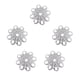 thumbnail image 1 of 5 piezas flor de ciruelo de metal retro espaciador extremo flores tapas de  intermedias para la fabricación de joyas Plata Baoblaze Flor del casquillo del grano, 1 of 8