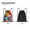 thumbnail image 6 of Horeoi Easter Eggs Print Drawstring Bags for Gym Sports Yoga Travel Lightweight Foldable Sackpack for Men Women Teens, 6 of 7