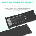 thumbnail image 3 of Battery for Dell G3 15 3579 17 3779 G5 15 5587 G7 15 7588 Laptop PVHT1 J9NH2, 3 of 6