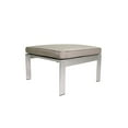 thumbnail image 2 of Pemberly Row Contemporary Aluminum Patio Ottoman in Gray Taupe, 2 of 3