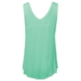 thumbnail image 2 of FashionOutfit Women's Basic Solid Sleeveless V-Neck Plus Size Flowy Tank Top, 2 of 3